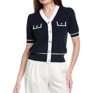 NANETTE LEOPARD KNIT SHIRT BLOUSE